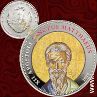 2009 Palau, Twelve Apostles: Saint Matthaeus, 1 USD, posrebren