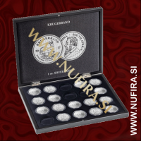 Škatla za 20x Afriški Krugerrand srebrnike v kaspulah, črna