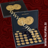 Škatla za 30x Afriški Krugerrand zlatnike (1oz) v kaspulah, črna
