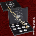 Škatla za 12x LUNAR 3 (Perth Mint) srebrnike v kaspulah, črna