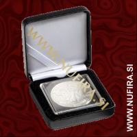 Etui za kovance NOBILE: QUADRUM (50x50 mm), črn