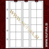 Listi NUMIS, 30x25 mm, prozoren (5x)