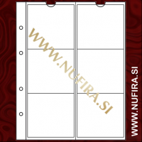 Listi NUMIS, 6x55 mm, prozoren (5x)