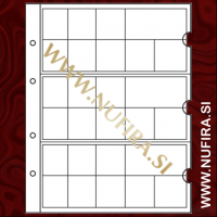 Listi NUMIS, 3x Euro set, prozoren (5x)