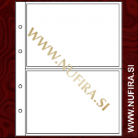 Listi NUMIS, 2 x predal za bankovce in kartice (2C), prozoren (10x)