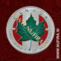 1999 Kanada, Javorjev list (barvni), poletje, 5 CAD, 1oz