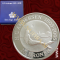 2005 Danska, Andersen (Little Mermaid), 10 Kr, 1oz