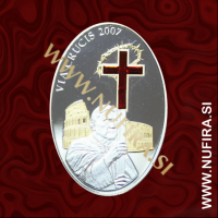 2007 Cookovi otoki, Via Crucis, 5 DOLLAR, Swarovski, srebrnik 2007 Cookovi otoki, Via Crucis, 5 DOLLAR, Swarovski, srebrnik