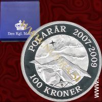 2009 Danska, Northern Lights, 100 Kr, 1oz, srebrnik 2009 Danska, Northern Lights, 100 Kr, 1oz, srebrnik