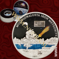 2011 Cookovi otoki, The Muonionalusta Meteorite, 5 NZD, srebrnik