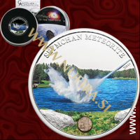 2012 Cookovi otoki, Seymchan meteorite, 5 NZD, Ag, srebrnik