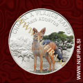2012 Niger, Side-striped jackal, 1000 XOF, Ag, srebrnik