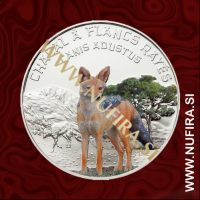 2012 Niger, Side-striped jackal, 1000 XOF, Ag, srebrnik