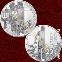2014 Avstrija 20 EUR (Iron Curtain), Ag, srebrnik