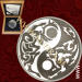 2014 Cookovi otoki, Predator and Prey: Wolf und Karibu, 5 NZD, 1oz
