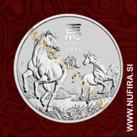 2026 Avstralija, Lunar 3, Konj, 1 AUD, 1oz, srebrnik