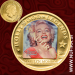 2013 Cookovi otoki, Hollywood Legends: Marilyn Monroe, 1 DOLLAR, 0.5 g, zlato